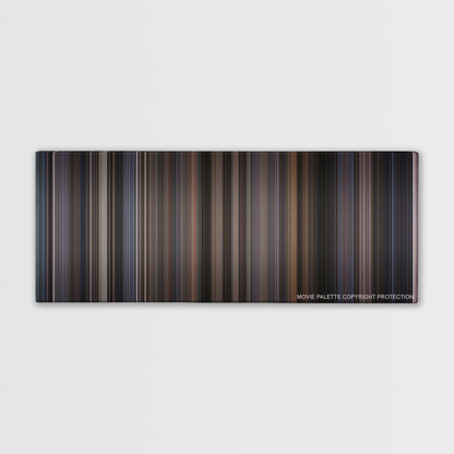 Rocky V color palette canvas print: thousands of thin vertical stripes of color