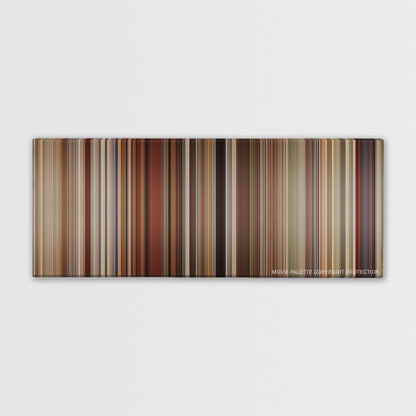 Love, Simon color palette canvas print: thousands of thin vertical stripes of color