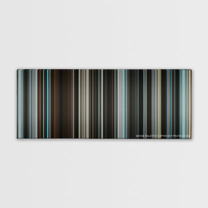 The Book Thief color palette canvas print: thousands of thin vertical stripes of color