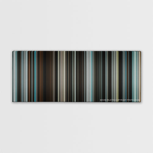 The Book Thief color palette canvas print: thousands of thin vertical stripes of color