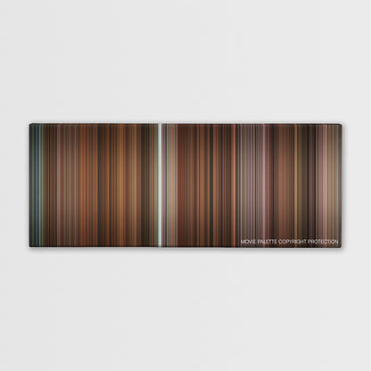 Gosford Park color palette canvas print: thousands of thin vertical stripes of color