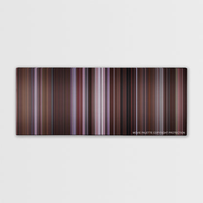 Just Friends color palette canvas print: thousands of thin vertical stripes of color