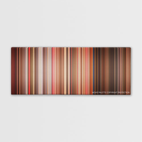 Do the Right Thing color palette canvas print: thousands of thin vertical stripes of color