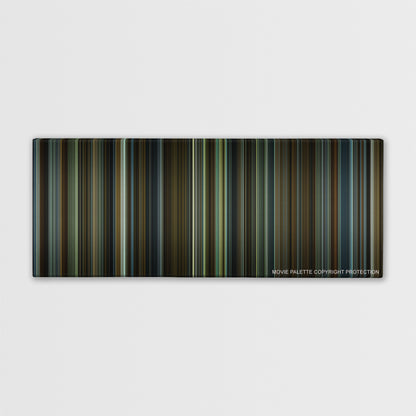 Gone Girl color palette canvas print: thousands of thin vertical stripes of color