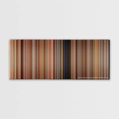 This Is 40 color palette canvas print: thousands of thin vertical stripes of color