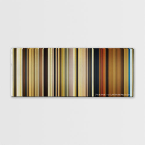 O Brother, Where Art Thou? movie barcode canvas print, the whole film as stripes of color