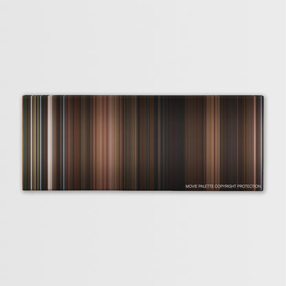 Fanny and Alexander color palette canvas print: thousands of thin vertical stripes of color
