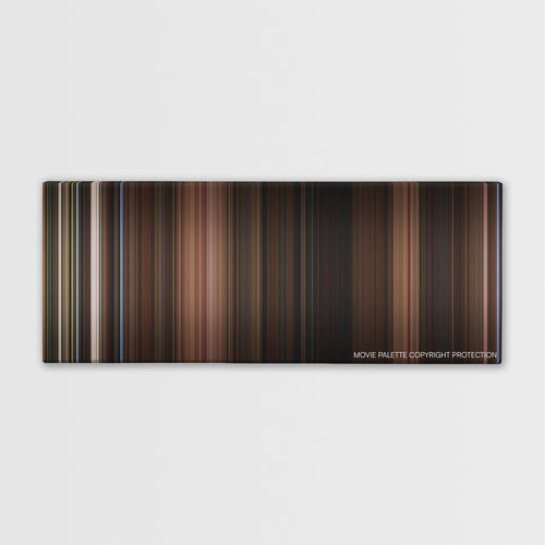 Fanny and Alexander color palette canvas print: thousands of thin vertical stripes of color