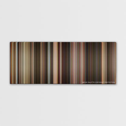 Last Vegas color palette canvas print: thousands of thin vertical stripes of color
