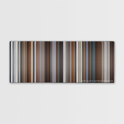 Joy color palette canvas print: thousands of thin vertical stripes of color