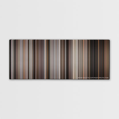 A Bronx Tale color palette canvas print: thousands of thin vertical stripes of color