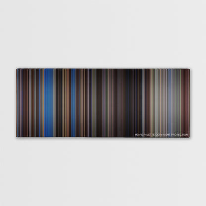 The Last Samurai color palette canvas print: thousands of thin vertical stripes of color