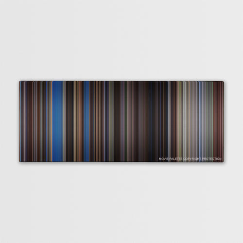 The Last Samurai color palette canvas print: thousands of thin vertical stripes of color