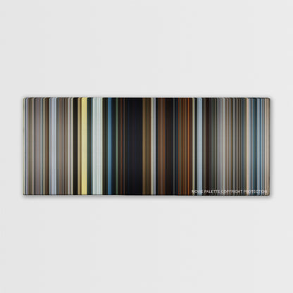 The Dark Tower color palette canvas print: thousands of thin vertical stripes of color