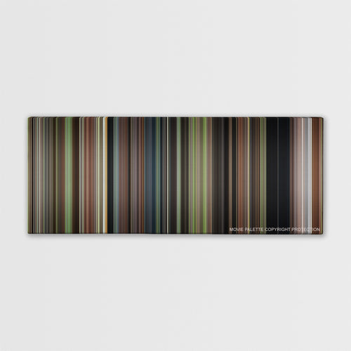 Enola Holmes color palette canvas print: thousands of thin vertical stripes of color