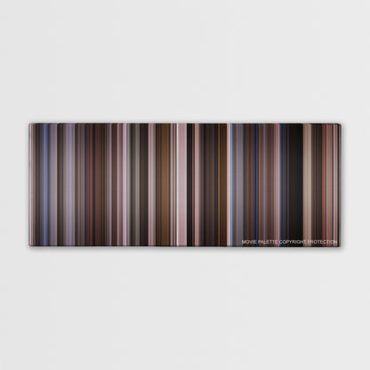 An Education color palette canvas print: thousands of thin vertical stripes of color