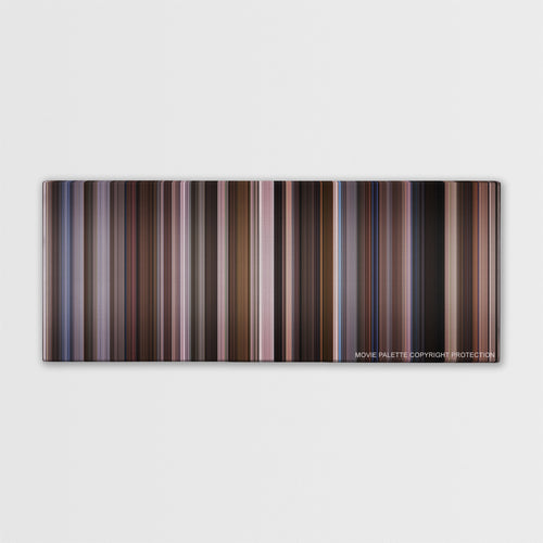 An Education color palette canvas print: thousands of thin vertical stripes of color