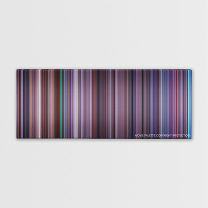 Hackers color palette canvas print: thousands of thin vertical stripes of color