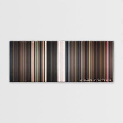 Little Shop of Horrors color palette canvas print: thousands of thin vertical stripes of color