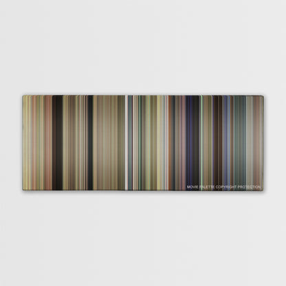 Dumb and Dumber To color palette canvas print: thousands of thin vertical stripes of color