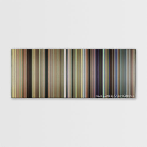 Dumb and Dumber To color palette canvas print: thousands of thin vertical stripes of color