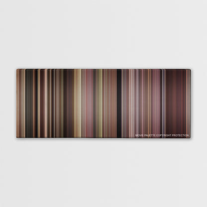 Scent of a Woman color palette canvas print: thousands of thin vertical stripes of color