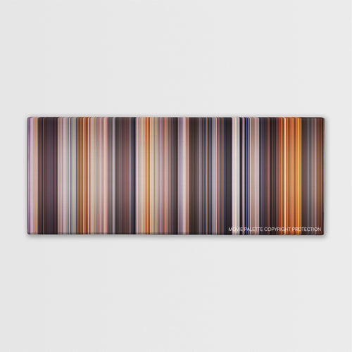 Backdraft color palette canvas print: thousands of thin vertical stripes of color
