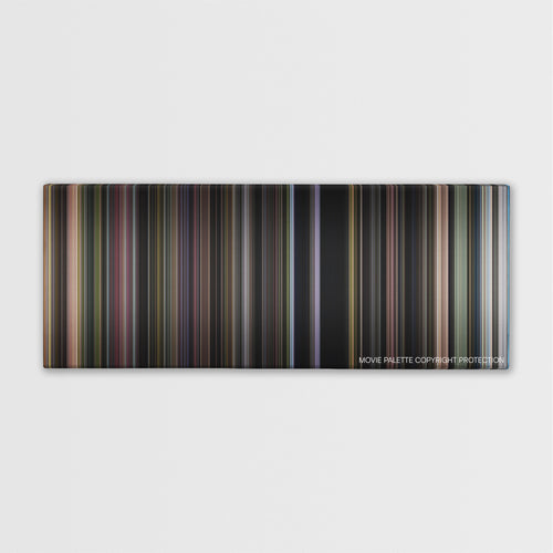 American Graffiti color palette canvas print: thousands of thin vertical stripes of color