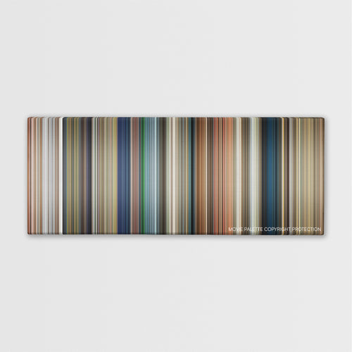 Days of Thunder color palette canvas print: thousands of thin vertical stripes of color