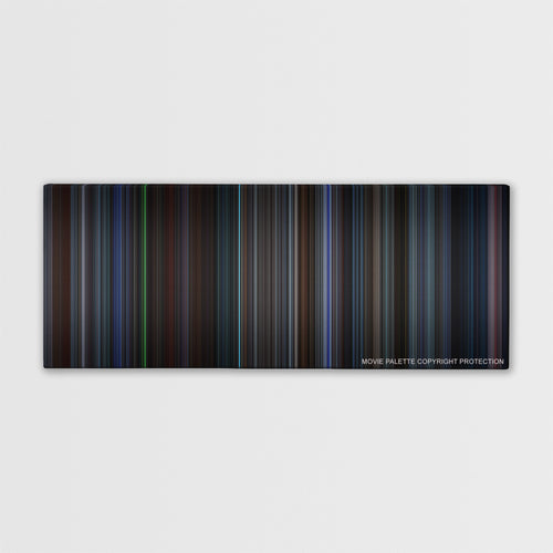 The Recruit color palette canvas print: thousands of thin vertical stripes of color