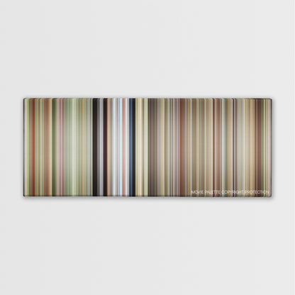 The Sandlot color palette canvas print: thousands of thin vertical stripes of color