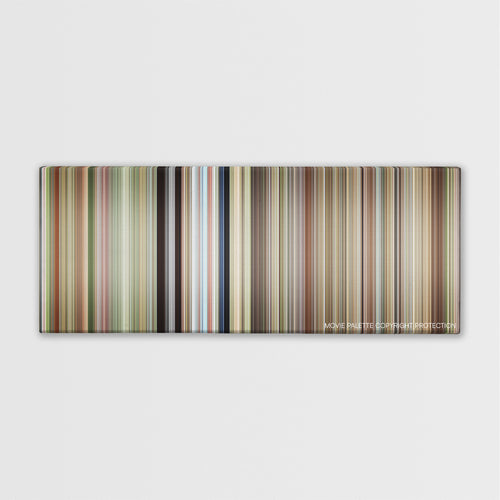 The Sandlot color palette canvas print: thousands of thin vertical stripes of color