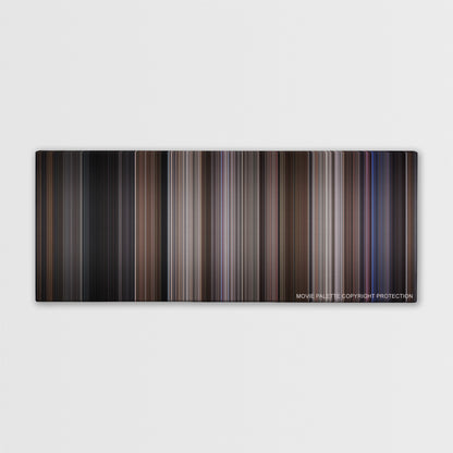 Ronin color palette canvas print: thousands of thin vertical stripes of color
