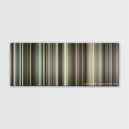 Beginners color palette canvas print: thousands of thin vertical stripes of color