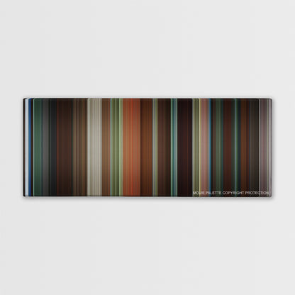 Garden State color palette canvas print: thousands of thin vertical stripes of color