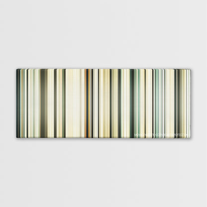 Sahara color palette canvas print: thousands of thin vertical stripes of color