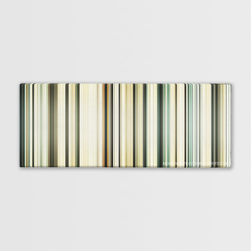 Sahara color palette canvas print: thousands of thin vertical stripes of color