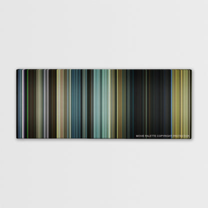 Sicario: Day of the Soldado color palette canvas print: thousands of thin vertical stripes of color