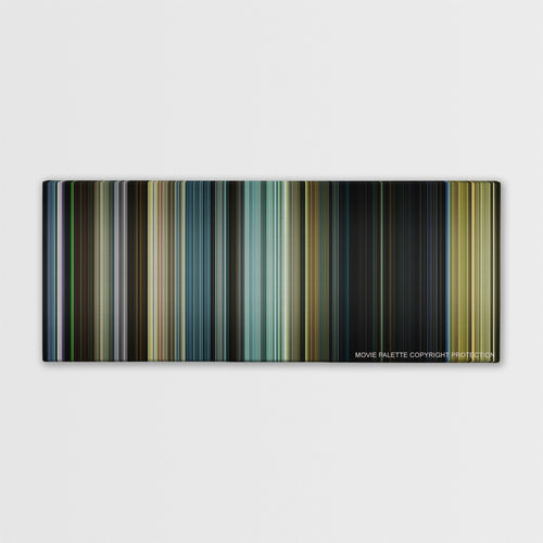 Sicario: Day of the Soldado color palette canvas print: thousands of thin vertical stripes of color