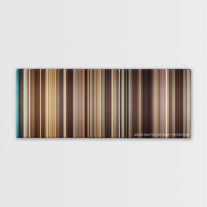 The Painted Veil color palette canvas print: thousands of thin vertical stripes of color