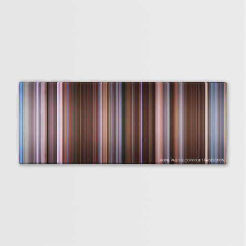 Derailed color palette canvas print: thousands of thin vertical stripes of color
