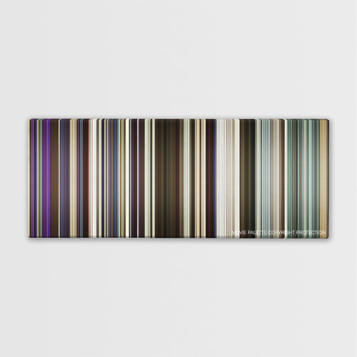Hustlers color palette canvas print: thousands of thin vertical stripes of color