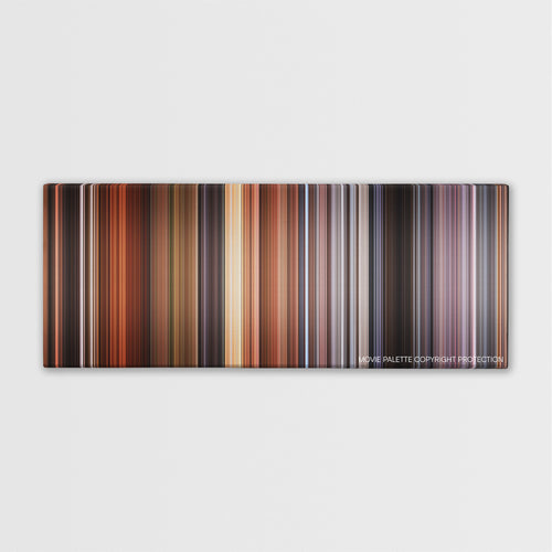Time Bandits color palette canvas print: thousands of thin vertical stripes of color