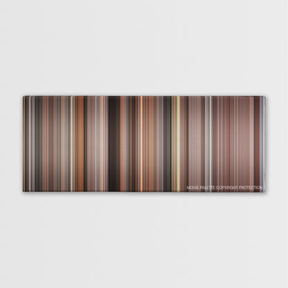 Shakespeare in Love color palette canvas print: thousands of thin vertical stripes of color