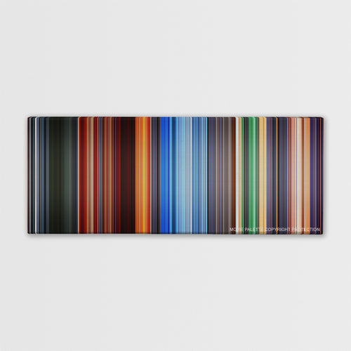 Hero color palette canvas print: thousands of thin vertical stripes of color
