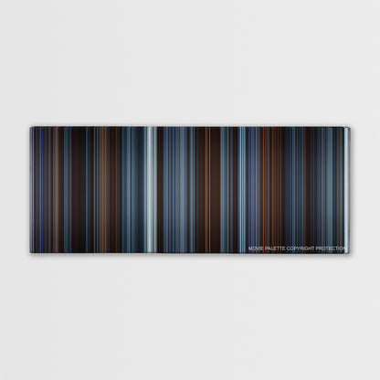 Reign of Fire color palette canvas print: thousands of thin vertical stripes of color