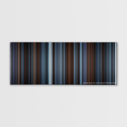 Reign of Fire color palette canvas print: thousands of thin vertical stripes of color
