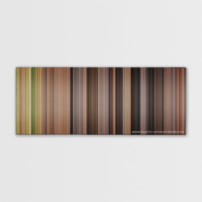 A Knight's Tale color palette canvas print: thousands of thin vertical stripes of color