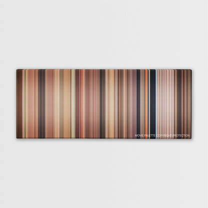 Father of the Bride color palette canvas print: thousands of thin vertical stripes of color
