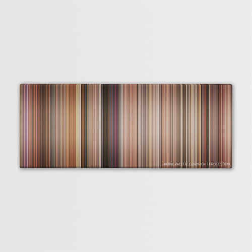 Sister Act color palette canvas print: thousands of thin vertical stripes of color